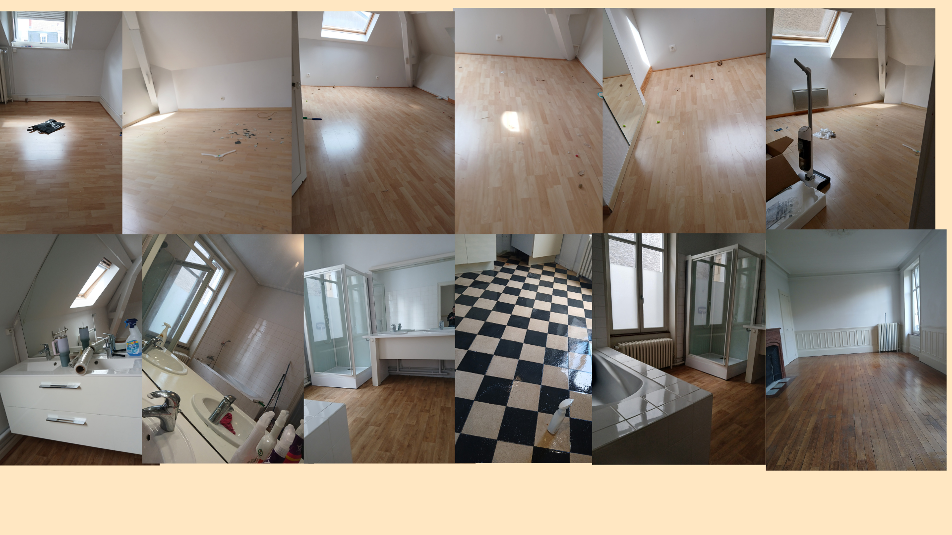 Travaux réalisé pour la sortie d'un appartement 